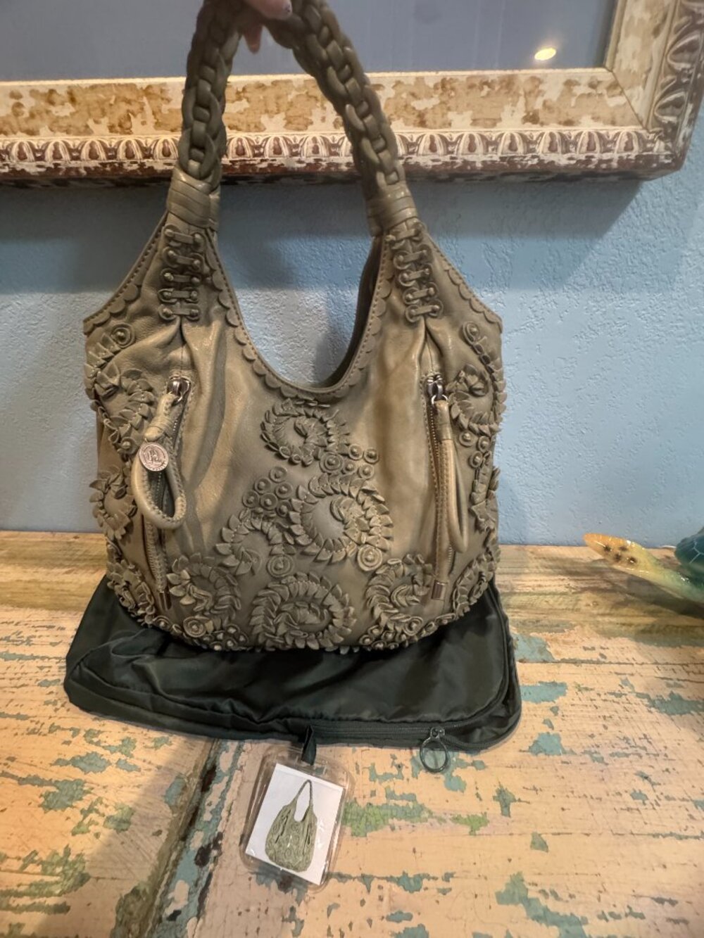 GUC LOCKHEART PINWHEEL GREEN BAG